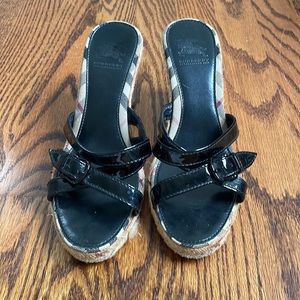 Burberry espadrille wedges size 36